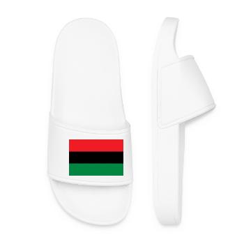 Flag of the UNIA - Pan African Alliance Africa - Women’s Pool Sliders - white - Front