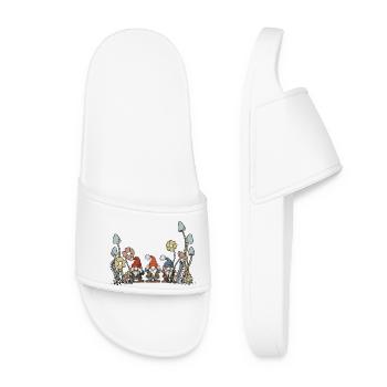 Habitant de la forêt Nain Nain Troll Conte de fées Enfant - Claquettes Femme - blanc - Devant