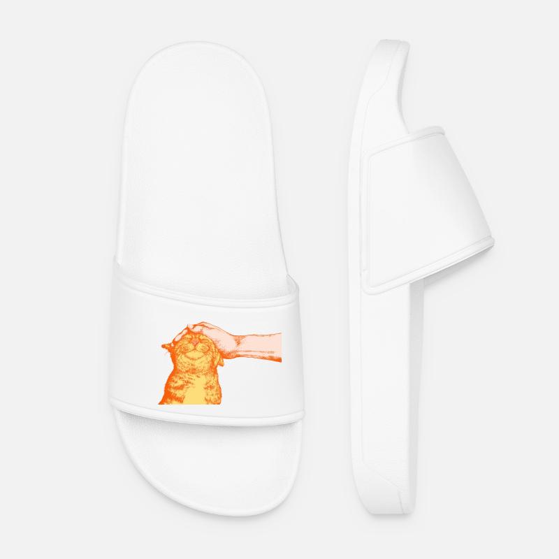 THE HAPPY CAT - Women’s Pool Sliders - white