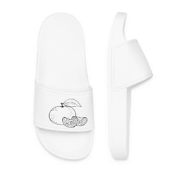 Jour de la mandarine - Claquettes Femme - blanc - Devant