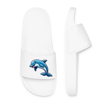 dolphin dolphin comic - Women’s Pool Sliders - white - Front