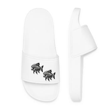 Squelette Piranha 2 - Claquettes Femme - blanc - Devant