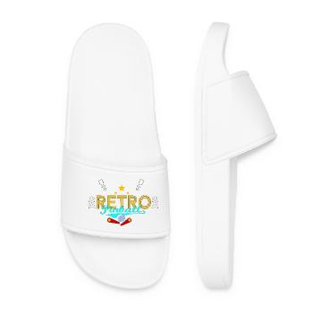 Retro-Flipper - Frauen Badelatschen - Weiß - Vorne