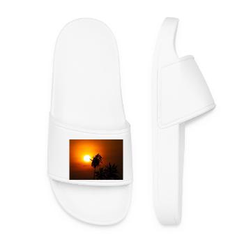 Nature's hand on the sun - Women’s Pool Sliders - white - Front