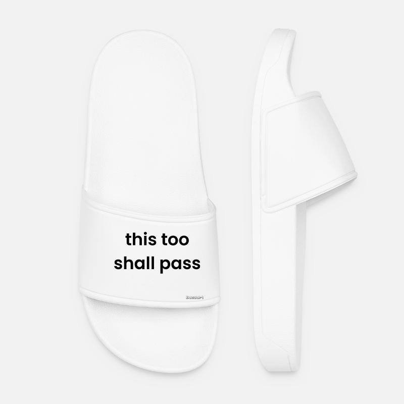 This too shall pass - Women’s Pool Sliders - white