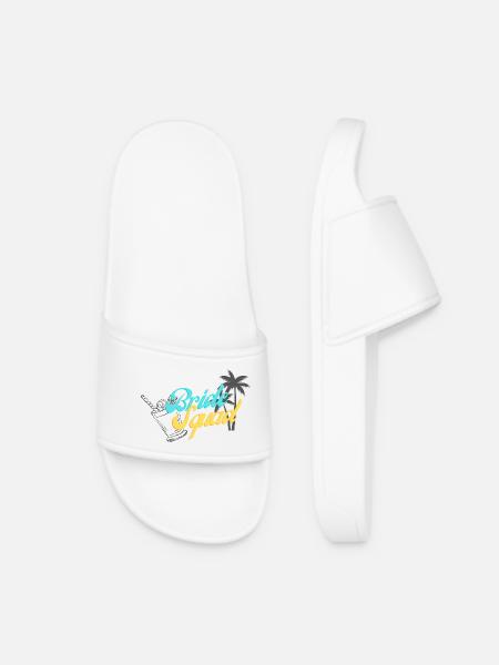 Bride Squad Tropical Sunset Design - Claquettes Femme - blanc