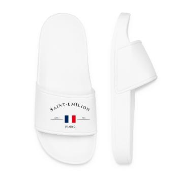 Saint-Émilion – Holiday Souvenir & Gift - Women’s Pool Sliders - white - Front