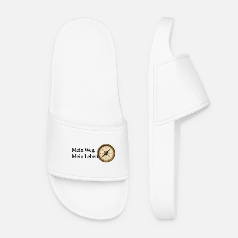 Mein_Weg_Mein_Leben - Women’s Pool Sliders - white