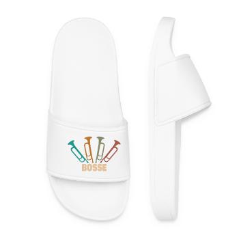 First name Bosse - Women’s Pool Sliders - white - Front