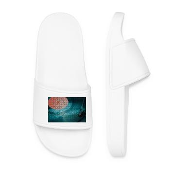Néon Mosaïque Platine Nuit Couleurs - Claquettes Femme - blanc - Devant