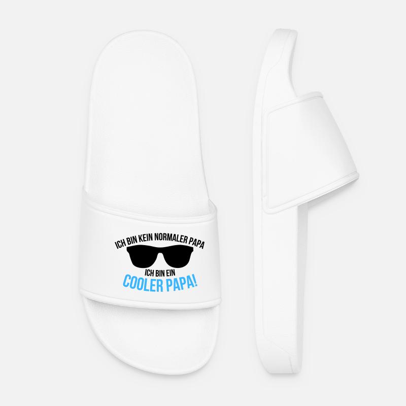 I'm a cool dad saying - Women’s Pool Sliders - white