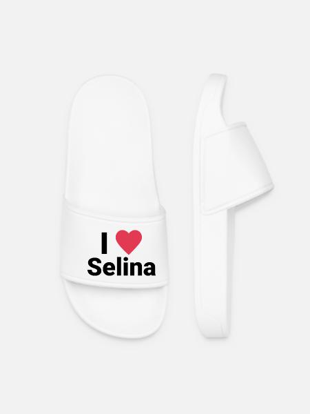 I LOVE SELINA - Women’s Pool Sliders - white