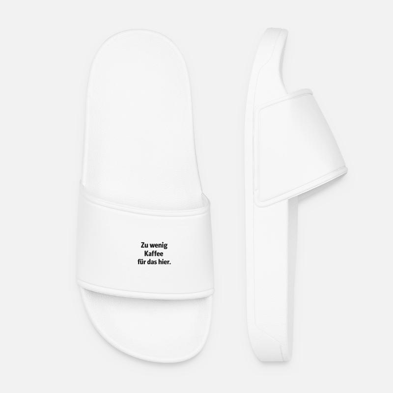 Too little coffee for this - Women’s Pool Sliders - white
