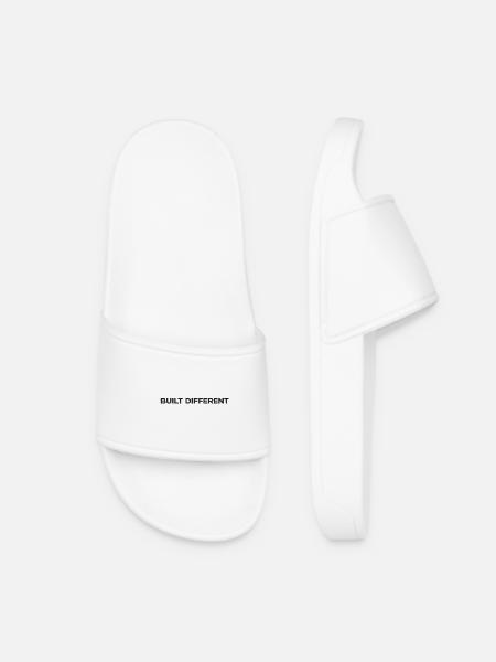 Built differently - Women’s Pool Sliders - white