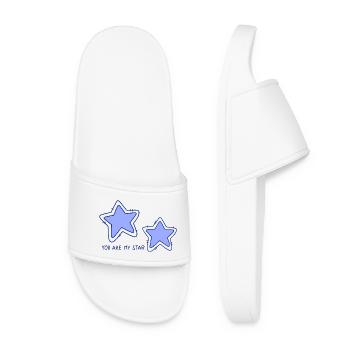Stars - Women’s Pool Sliders - white - Front