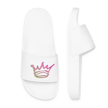 Gradient Crown Sketch - Women’s Pool Sliders - white - Front