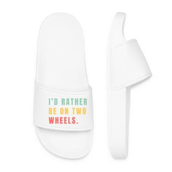 Better on two wheels - Women’s Pool Sliders - white - Front