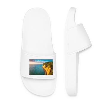 Côte de craie à la lumière dorée - Claquettes Femme - blanc - Devant
