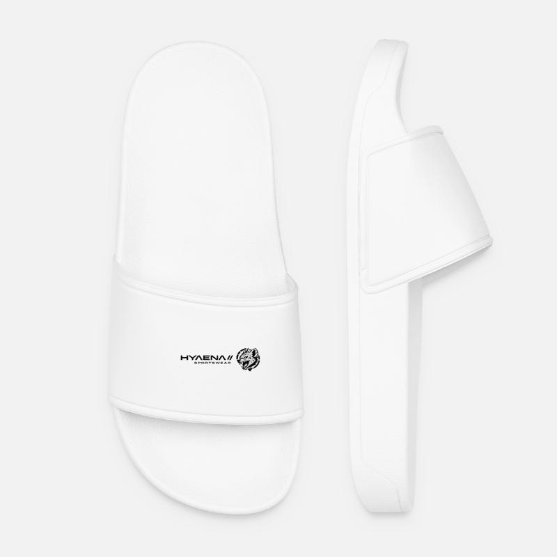 Hyaena Logo Version 4 by TF - Women’s Pool Sliders - white