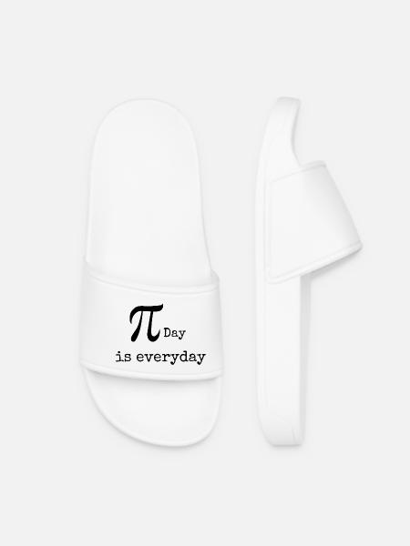 Math geek t-shirt - Women’s Pool Sliders - white