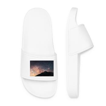 Close-up of the milky way on Agrafa Mountains - Women’s Pool Sliders - white - Front
