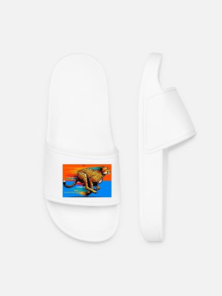 cheetah - Women’s Pool Sliders - white
