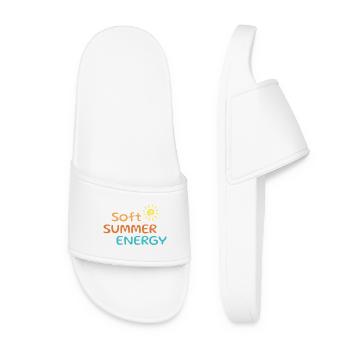 Soft Summer Energy Shirt – Aesthetic Vibes - Claquettes Femme - blanc - Devant