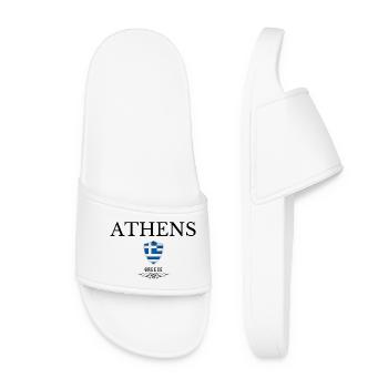 Athènes souvenirs, design élégant Athènes - Claquettes Femme - blanc - Devant