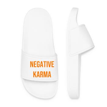 Negative Karma T-Shirt - Women’s Pool Sliders - white - Front