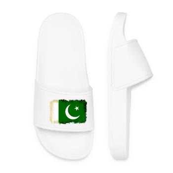 Flag Pakistan - Women’s Pool Sliders - white - Front