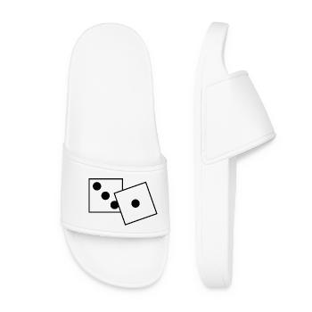 says - Women’s Pool Sliders - white - Front