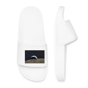 Terre sur la surface lunaire - Claquettes Femme - blanc - Devant