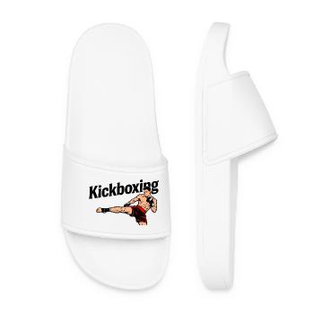 Kickboxen - Frauen Badelatschen - Weiß - Vorne