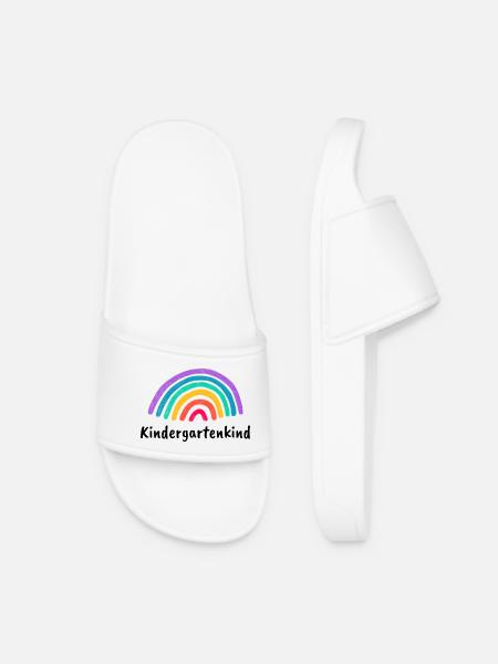 Kindergartenkind Regenbogen - Frauen Badelatschen - Weiß
