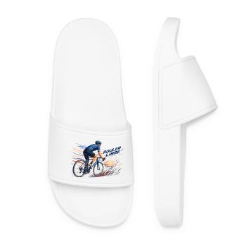 Rouler Libre: Cycliste en Flux - Claquettes Femme - blanc - Devant