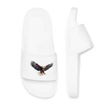 Eagle Flight Force in Flight Pose Bird Eagle Bird - Women’s Pool Sliders - white - Front