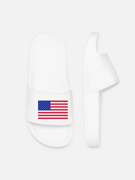Flag America - Women’s Pool Sliders - white