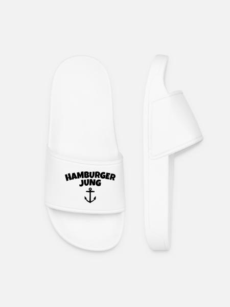 Hamburger Jung from Hamburg - Women’s Pool Sliders - white