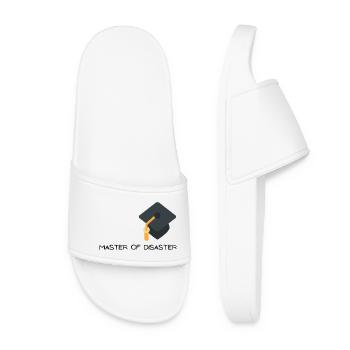 Maître du désastre avec chapeau de graduation - Claquettes Femme - blanc - Devant