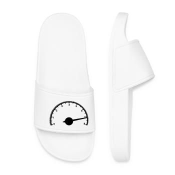 Tachymètre de voiture - Claquettes Femme - blanc - Devant