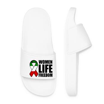Women life freedom - Women’s Pool Sliders - white - Front