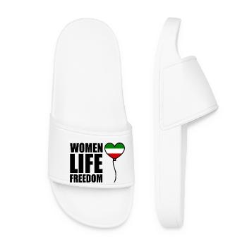 Women life freedom - Women’s Pool Sliders - white - Front
