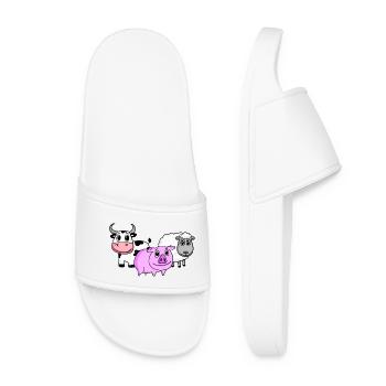 Cute animals - Women’s Pool Sliders - white - Front