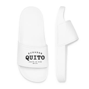 Quito Ecuador – Carita de Dios seit 1534 - Frauen Badelatschen - Weiß - Vorne