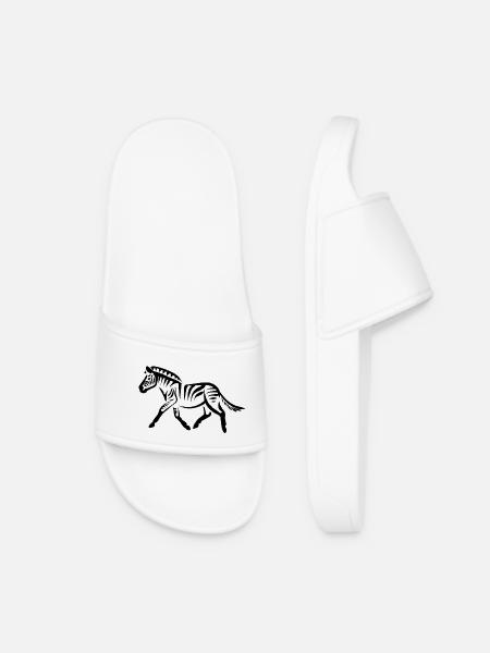 Zebra - Women’s Pool Sliders - white