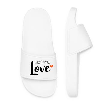 Made With Love zweifarbig - Frauen Badelatschen - Weiß - Vorne