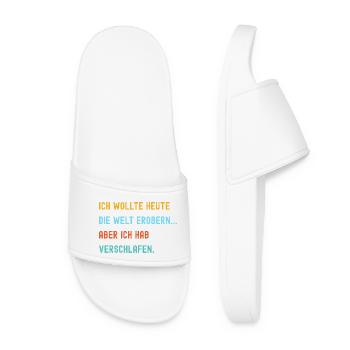 Commitment with a humorous worldview - Women’s Pool Sliders - white - Front