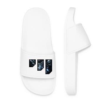 Conception futuriste d’un couloir de science-fiction - Claquettes Femme - blanc - Devant