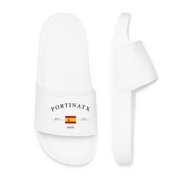 Portinatx Ibiza – Urlaub Souvenir & Geschenk - Frauen Badelatschen - Weiß - Vorne