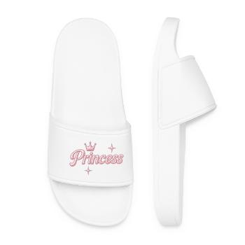 Prinzessin / Princess / Chrome Y2K Design - Women’s Pool Sliders - white - Front